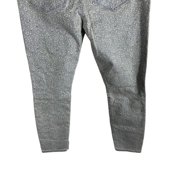 Ann Taylor Loft Modern High Waisted Skinny Ankle in Pebbled Print - Picture 6 of 8